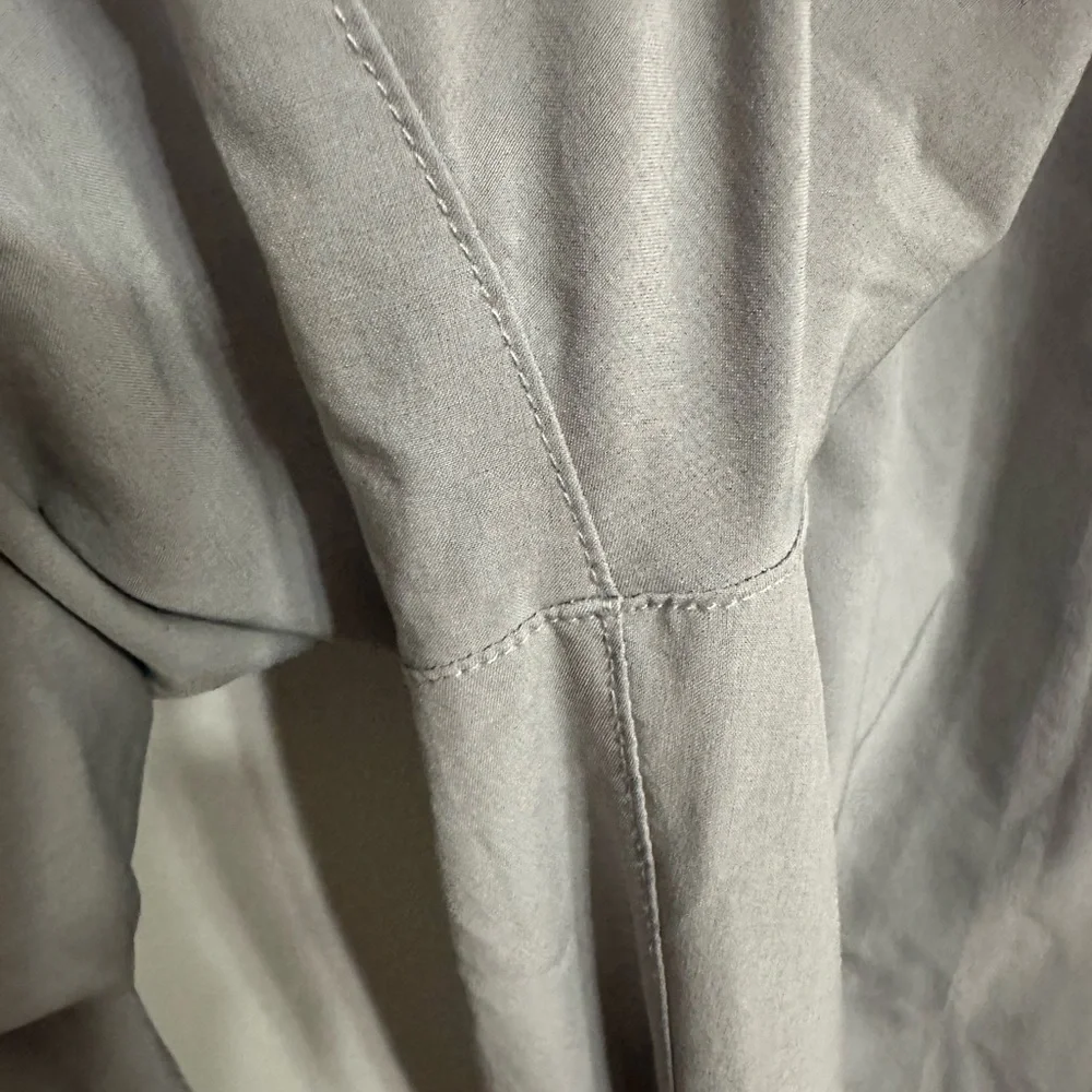 Gray Relaxed Fit Joggers with Elastic Cuffs - Picture 6 of 6